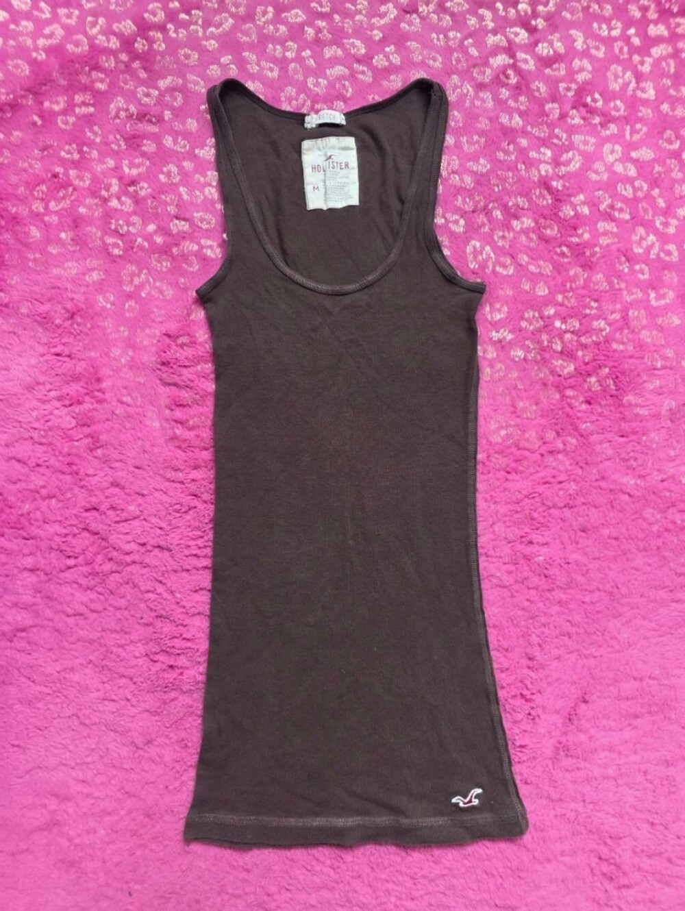 2000s Hollister Co. brown  tank top Y2k Bella Swan Size Medium